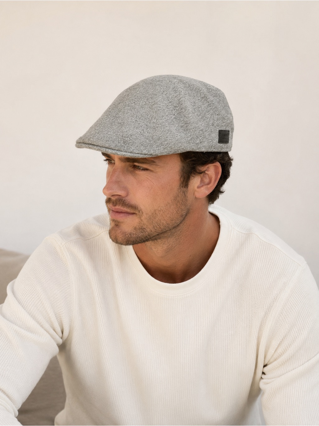 Levi’s Gray Flat Cap Newsboy Ivy Hat